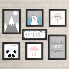 Kit de Quadros para Quarto Compartilhado de Irmãos - comprar online