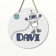 Plaquinha com Nome Astronauta