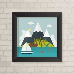 Quadro Infantil Montanhas - comprar online