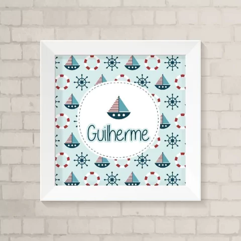 Quadro com Nome Náutico