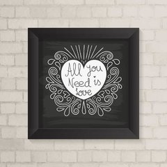 Quadro Casa Need is Love - comprar online