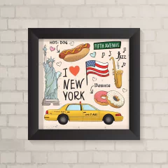 Quadro Casa New York - comprar online