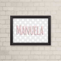 Quadro Poá com Nome Menina - comprar online