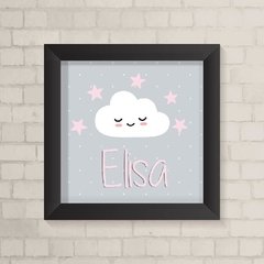 Quadro com Nome Nuvem e Estrelas - comprar online