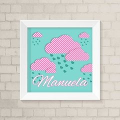 Quadro com Nome Nuvens