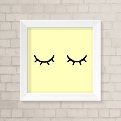 Quadro Infantil Olhinhos Amarelo
