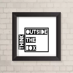 Quadro Casa Think Outside the Box - comprar online