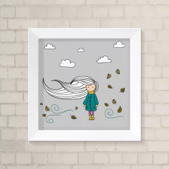 Quadro Infantil Outono