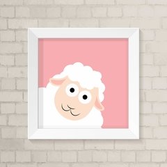 Quadro Infantil Ovelha Menina