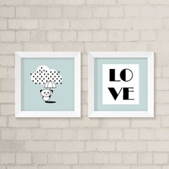 Kit de Quadros Panda Love