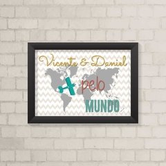 Quadro com Nome pelo Mundo - comprar online