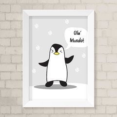 Quadro Infantil Olá Mundo