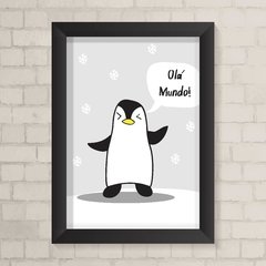 Quadro Infantil Olá Mundo - comprar online