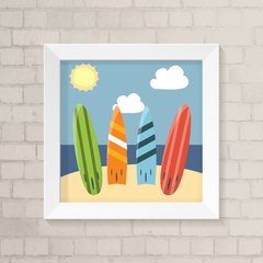 Quadro Infantil Pranchas de Surf