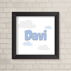 Quadro com Nome com Nuvens - comprar online