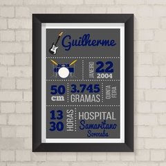 Quadro Nascimento Rock - comprar online
