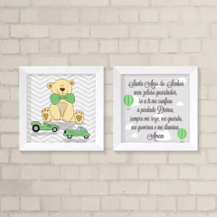 Kit de Quadros Santo Anjo Urso