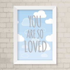 Quadro Infantil So Loved Azul