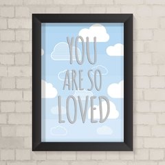 Quadro Infantil So Loved Azul - comprar online