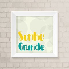 Quadro Infantil Sonhe Grande Menino