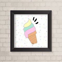 Quadro Infantil Sorvete - comprar online