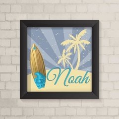 Quadro com Nome Surf - comprar online