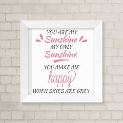 Quadro Infantil Sunshine Rosa