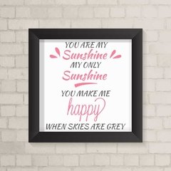 Quadro Infantil Sunshine Rosa - comprar online