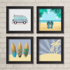 Kit de Quadros Surf Azul - comprar online