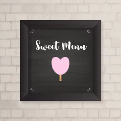 Quadro Casa Sweet Menu - comprar online