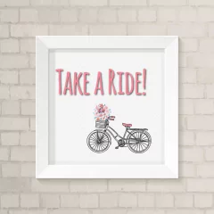 Quadro Casa Bicicleta