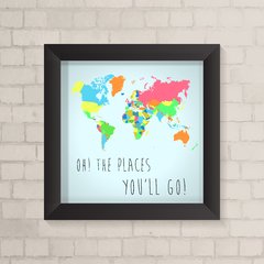 Quadro Infantil Mundo - comprar online