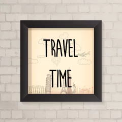 Quadro Casa Travel Time - comprar online