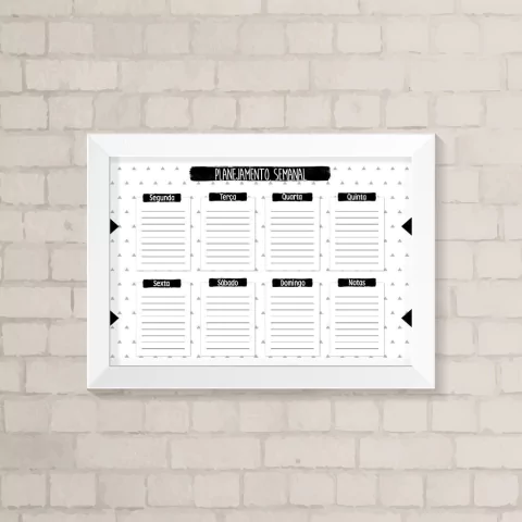 Quadro Planner Triângulos