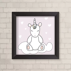 Quadro Infantil Unicórnio Candy Color - comprar online