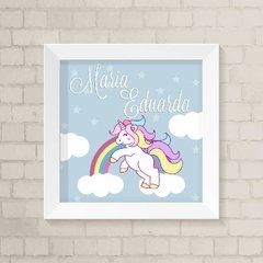 Quadro com Nome Unicórnio