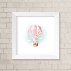 Quadro Infantil Unicórnio e Balão Aquarela