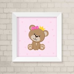 Quadro Infantil Ursinha Princesa