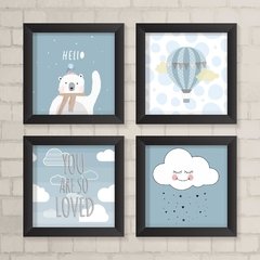 Kit de Quadros Urso Hello - comprar online