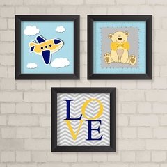 Kit de Quadros Love Menino - comprar online