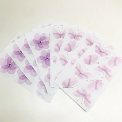 Adesivos Flores e Borboletas Aquarela Lilás na internet