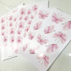 Adesivos Flores de Cerejeira e Borboletas Aquarela Rosa na internet