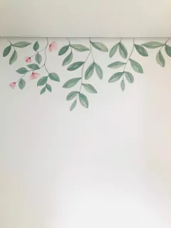 Adesivos Galhos Suspensos Flores Abelhinhas e Borboletas Aquarela - Atelier 508