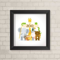 Quadro Infantil Zoológico - comprar online