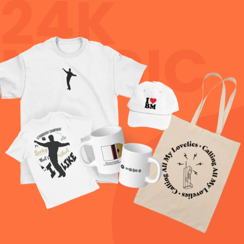 Kit personalizado 24K Magic - camiseta, caneca, ecobag e boné