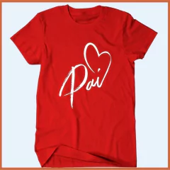 Camiseta Pai - Coração - loja online