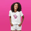 Camiseta Outubro Rosa - Florido