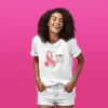Camiseta Outubro Rosa - Flores