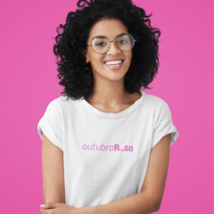 Camiseta Outubro Rosa - Mama