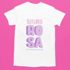 Camiseta Outubro Rosa - Rosa - comprar online